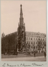 Czechoslovakia, Prague, Monument to Emperor Francis I Vintage Albumen  picture