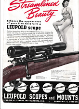 Vintage Leupold Rifle Scope Advertisement 8.5
