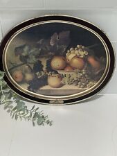 Large Vintage Sunshine Biscuit Tin   American Masters Series Fruit James Peale picture