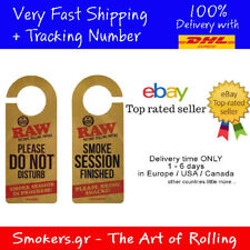 5x RAW ORIGINAL Door Sign Smoke Session Do Not Disturb Rolling Papers KING SIZE picture