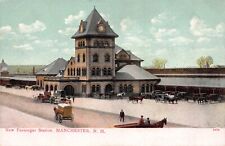 Postcard Passenger Railroad Station in Manchester, New Hampshire~121529 picture