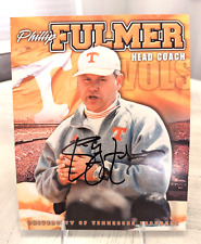 Autograph of University of Tennessee Volunteers Head Coach Phil Fulmer picture