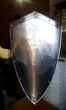MEDIEVAL-KNIGHT-SHIELD-All-Metal-28-Handcrafted-Battle-Armor-Medieval Shield picture