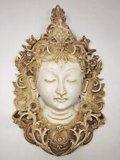 Large & Ornate Tibetan Buddhist White Tara Mask 12