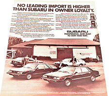 1982 Subaru Automobile Vintage Print Ad Hardtop Sedan Hatchback Station Wagon picture