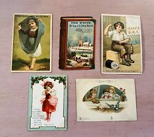 Trade Cards ~ Lot of 3 ~ Clark's ONT, White Sewing Machine & Nonpareil Velveteen picture