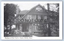 DEKALB ILLINOIS IL Residence Professor Fred L Charles College Avenue Postcard picture
