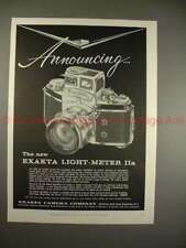 1958 Ihagee Exakta Light-meter IIa Camera Ad - NICE picture