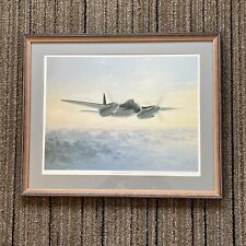 De Haviland Mosquito Mk IV Airplane Gerald Coulson Guild Print 1984 21x17 Framed picture