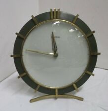 50er 60er Mantel Clock Table Clock Hermle Mechanically Brass Watch 50s 60s Clock picture