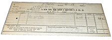 MAY 18th, 1896 NEW HAVEN RAILROAD FREIGHT RECEIPT SOUTH FALLS STATION picture