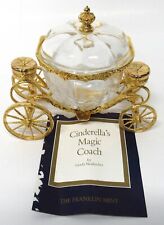 Franklin Mint Cinderella's Magic Coach 1989 Lead Crystal Gold Plated With COA picture