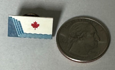 Vintage Canada Flag Maple Leaf Water Dam Pin picture