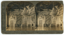 c1890's Keystone View Co Stereoview Card 10304 Throne Room Royal Palace Berlin picture