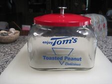 Vintage Style Tom's Toasted Peanuts Advertising Counter Snack Cookie Jar - BL picture