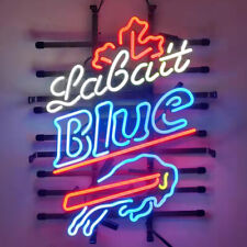 Labatt Blue Buffalo Bills Neon Sign 19x15 Glass Bar Shop Wall Deocr Artwork Gift picture