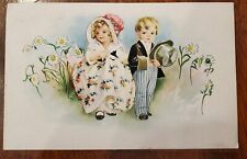 OTC Trenton Oyster Crackers Children Victorian Trade Advertising Card Antique picture