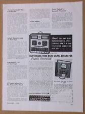 1940 HICKOK SIGNAL GENERATOR Magazine AD~ELECTRICAL INSTRUMENT/Cleveland~KEN-RAD picture