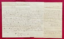 1840 WHIG REPUBLICAN PARTY LETTERS MASSACHUSETTS PRESIDENTIAL ELECTION CAMPAIGN picture