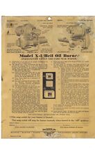c1920s Model X-1 Heil Oil Burner Instruction Manual Guide ORIGINAL picture