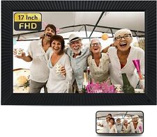 NexFoto Large 17 Inch FHD Digital Picture Frame 32GB 17” FHD, Elite Black  picture