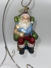 Old World Christmas Santa Vaccinated Glass Ornament picture