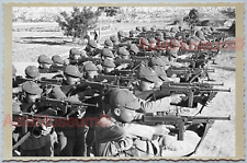 WW2 CHINA SHANGHAI CHINESE ARMY SUBMACHINE GUN SOLDIER Vintage Photo 中国上海老照片 276 picture