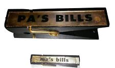 Vintage PA's Bills and MA's Bills Black & Gold Metallic.  Mid Century.  Clips.   picture