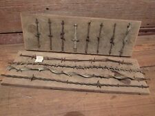 Antique Barbed Wire Displays - 12 Total Cuts 1800's Wire picture