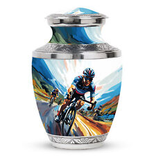 Cyclists Racing Artwork Beautiful Urns For Mom Large 10