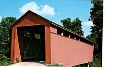 Vintage Franklin County Indiana Stockeughter Covered Bridge Unposted card #516 picture