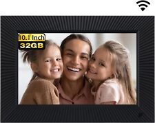 NexFoto 32GB Digital Photo Frame 10.1 Inch, WiFi 10.1” HD 32GB, Elite Black  picture