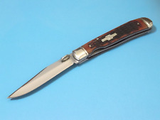ROUGH RYDER RR1129 Trapper Linerlock Brown jigged bone knife 4 1/8
