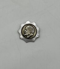 Soviet Union Vladimir Lenin Portrait Communist USSR Pin Badge Vintage 1.2” picture