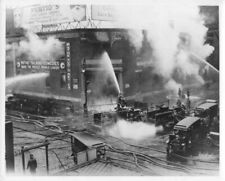 1920s Era Fire Trucks in Action Pathe Film Studio Fire Press Photo 0014 picture