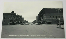 1940s Albert Lea MN Real Photo Postcard RPPC Broadway At Highway 65 picture