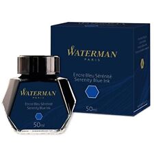 Waterman Fountain Pen Ink Serenity Blue 50ml Bottle picture