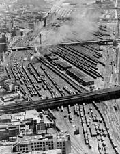 View of Sunnyside railroad yards in Long Island City New York Old Photo picture
