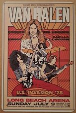 Van Halen U.S. Invasion '78 Long Beach Arena metal hanging wall sign picture