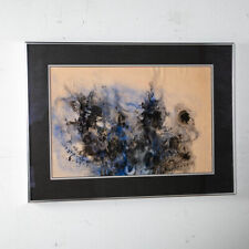 Mid Century Modern Painting Abstract Watercolor Original Art Abstract Expression picture