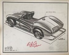 Signed Autopia Car Print, signed by designer & Legend Bob Gurr picture