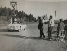 1950's Photo Glenwood Springs CO Rallye MG Car Club MGCC Conoco Gas Pumps picture