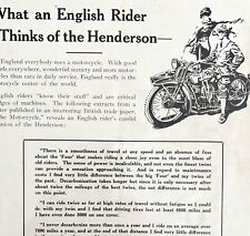 Henderson 6046 Motorcycle 1928 Advertisement Excelsior Motor MFG DWCC10 picture