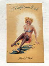 Vintage 1940's Pinup Girl Picture Mutoscope Card- A California Dish picture