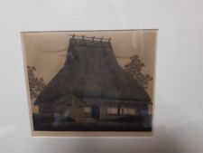 Traditional Japanese House Landscape Art Print Signed picture