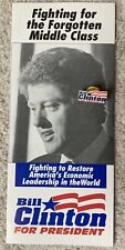1992 Bill Clinton brochure US Presidential Political Lapel pin Campaign book LOT picture