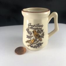 Vintage Ceramic Great Smoky Mountains Cardinal Birds Novelty Coffee Mug Cup picture