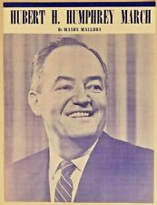 Hubert H. Humphry March Vintage Sheet Music 1960 By Mason Mallory picture