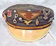 Harley Davidson Original 1950s Captain's Hat Cap  14 Pins Size 7 1/4 READ picture