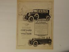 1925 CHENARD & WALCKER French Automobile ad vintage art print ad picture